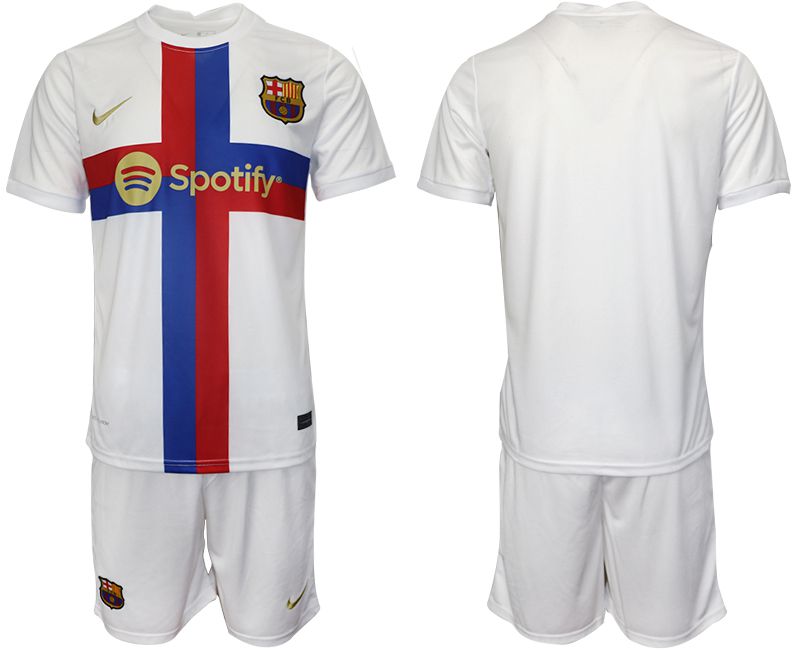 Men 2022-2023 Club Barcelona white away blank Soccer Jersey